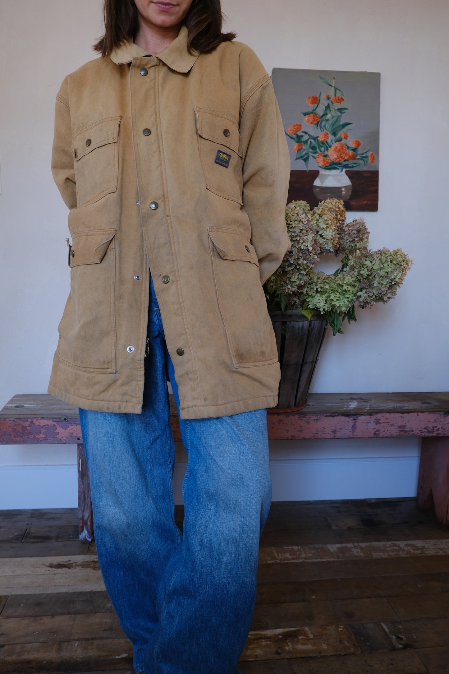 Oshkosh Khaki Canvas Chore Jacket