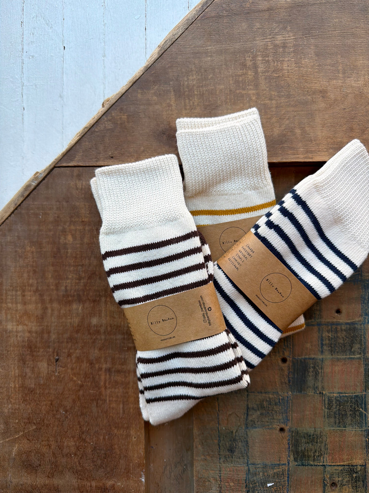 Makino Stripe High Socks by Billy Bamboo