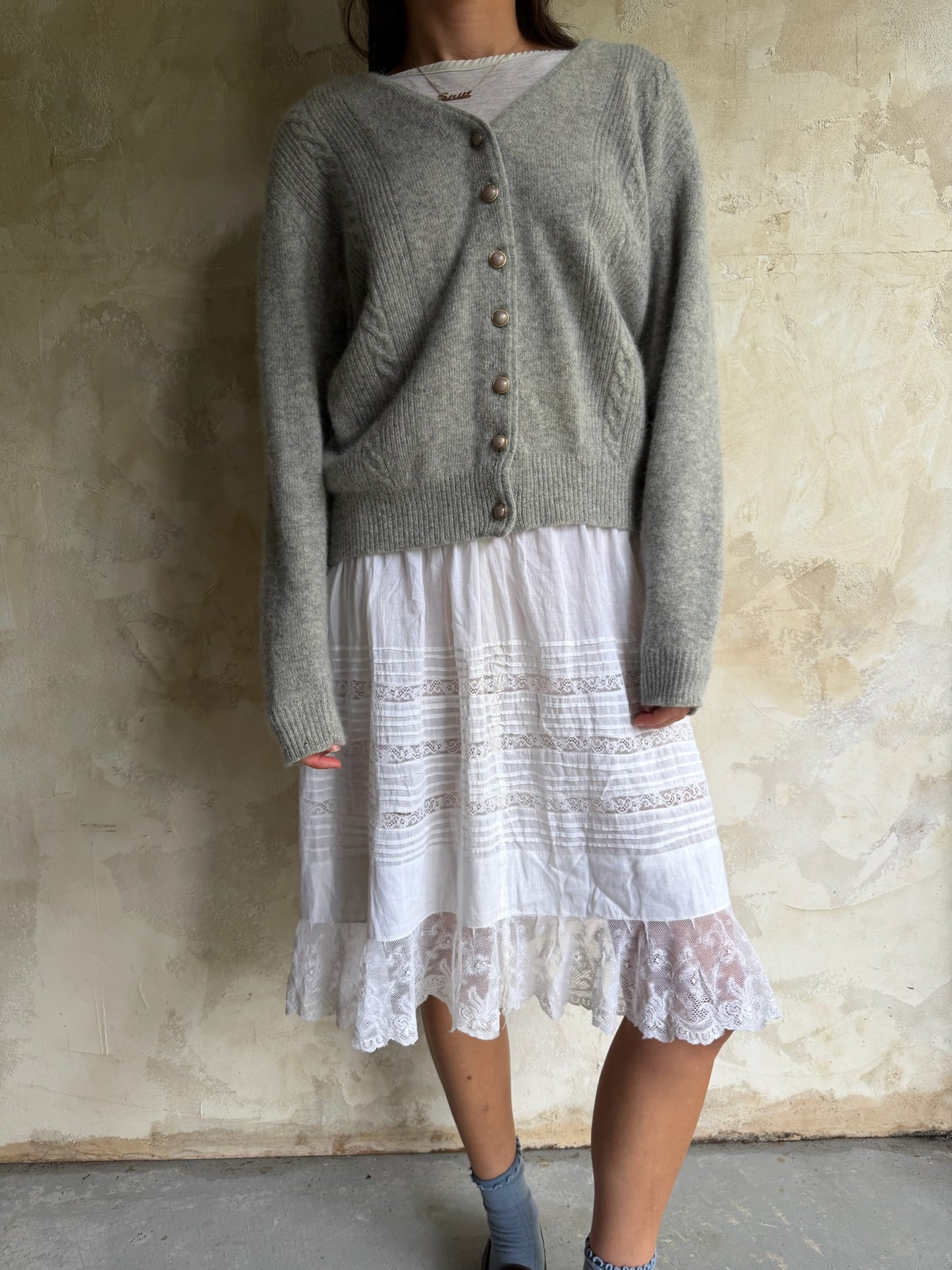 Heather Grey Cardigan