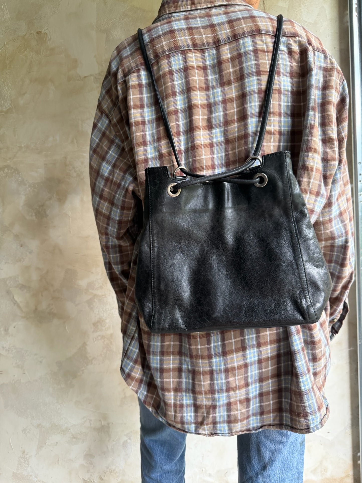 Black Skinny Strap Purse