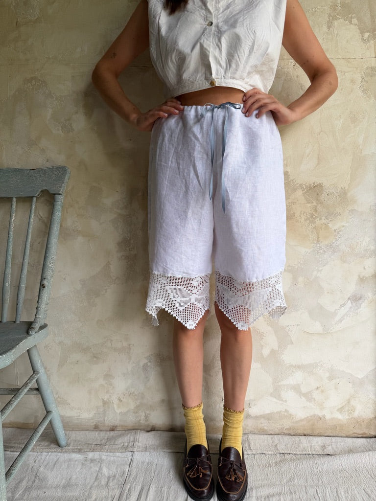 Handmade Crochet Lace Short Bloomers