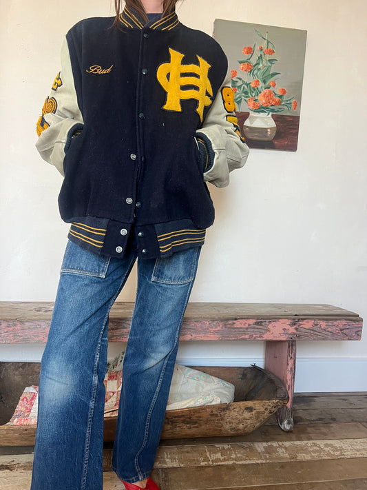 Buds Navy Varsity Jacket