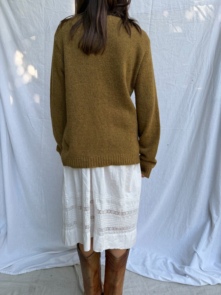 Ochre Wool Cardigan