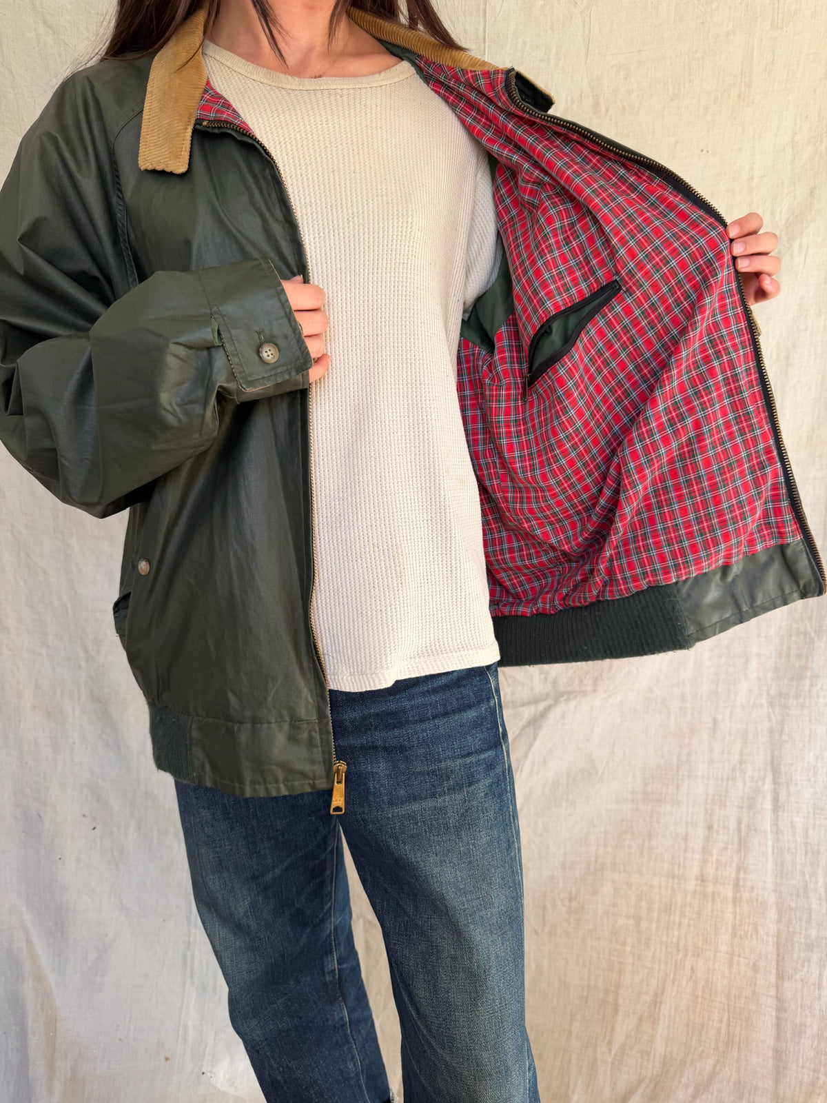 Green Woolrich Light Bomber Jacket