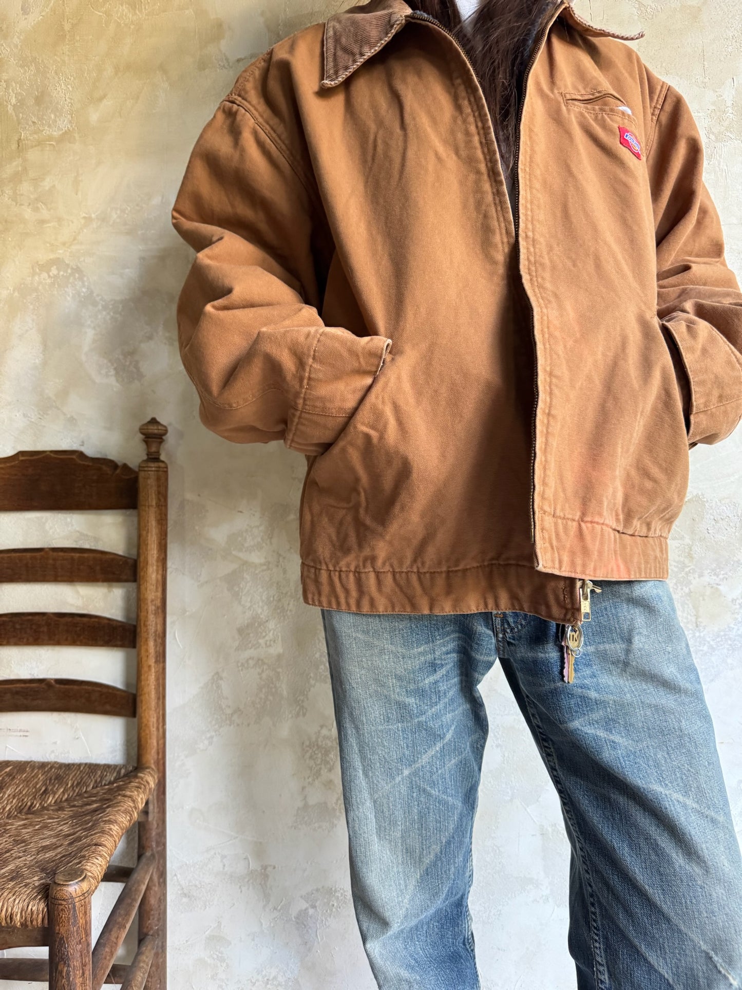 Copper Dickies Zip Up Jacket