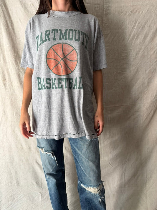 Grey Distressed Dartmouth Tee