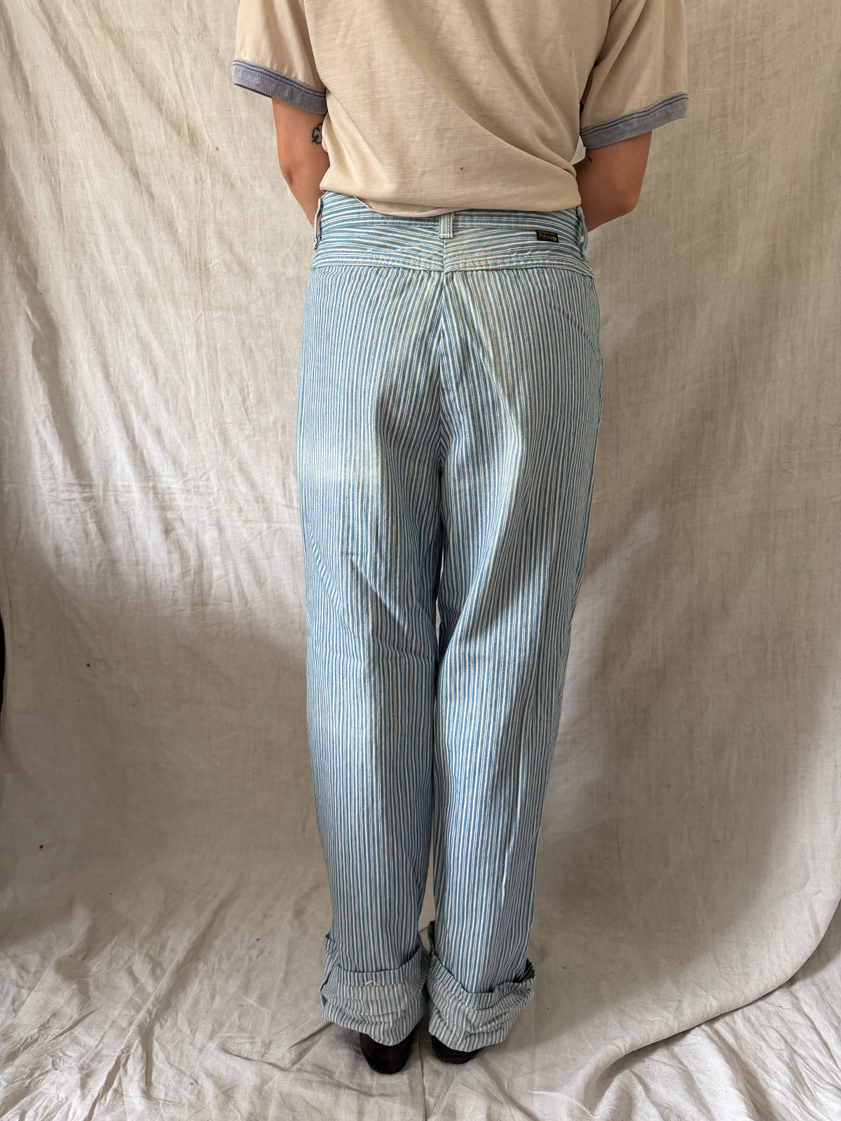 Cotton Pinstripe Trouser