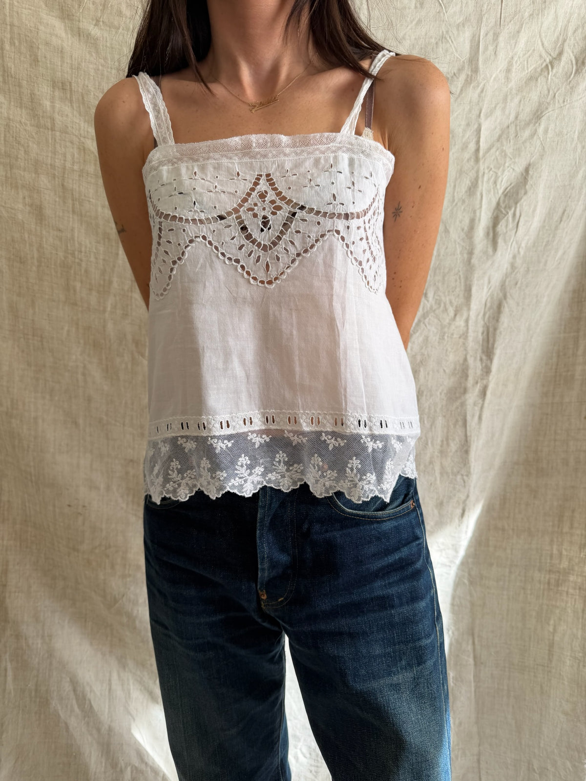 Antique French Lace Cami 01