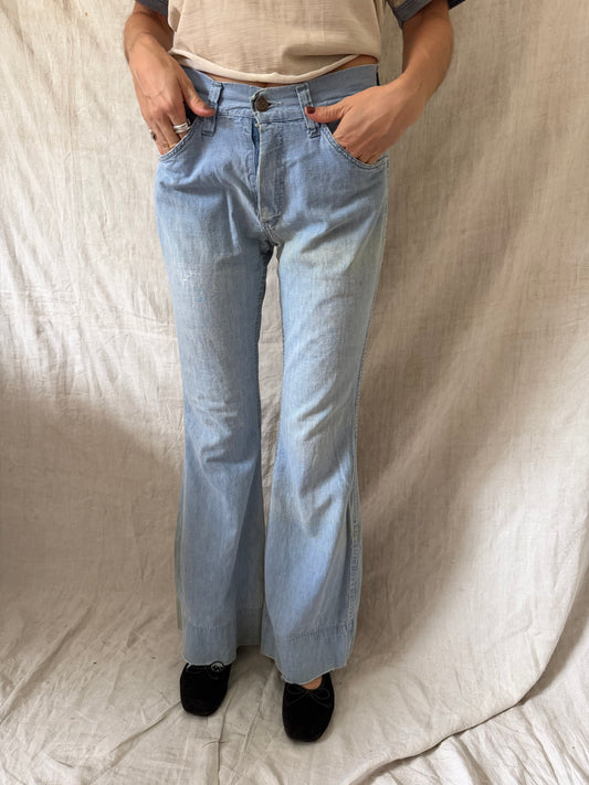 Lightwash 70s Flares