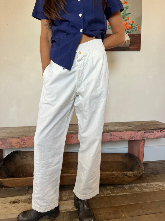 1930s White Trouser
