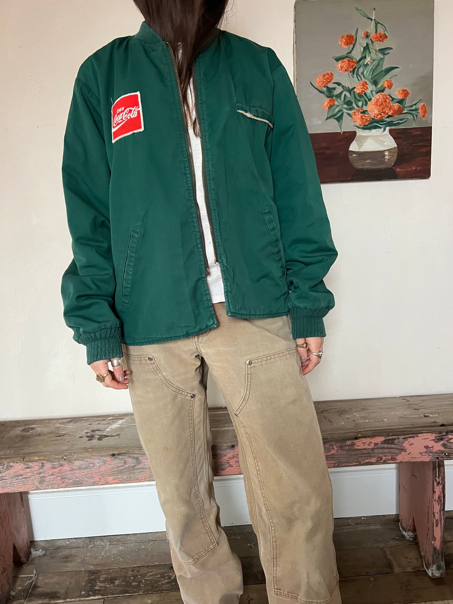 Coca Cola Green Bomber Jacket