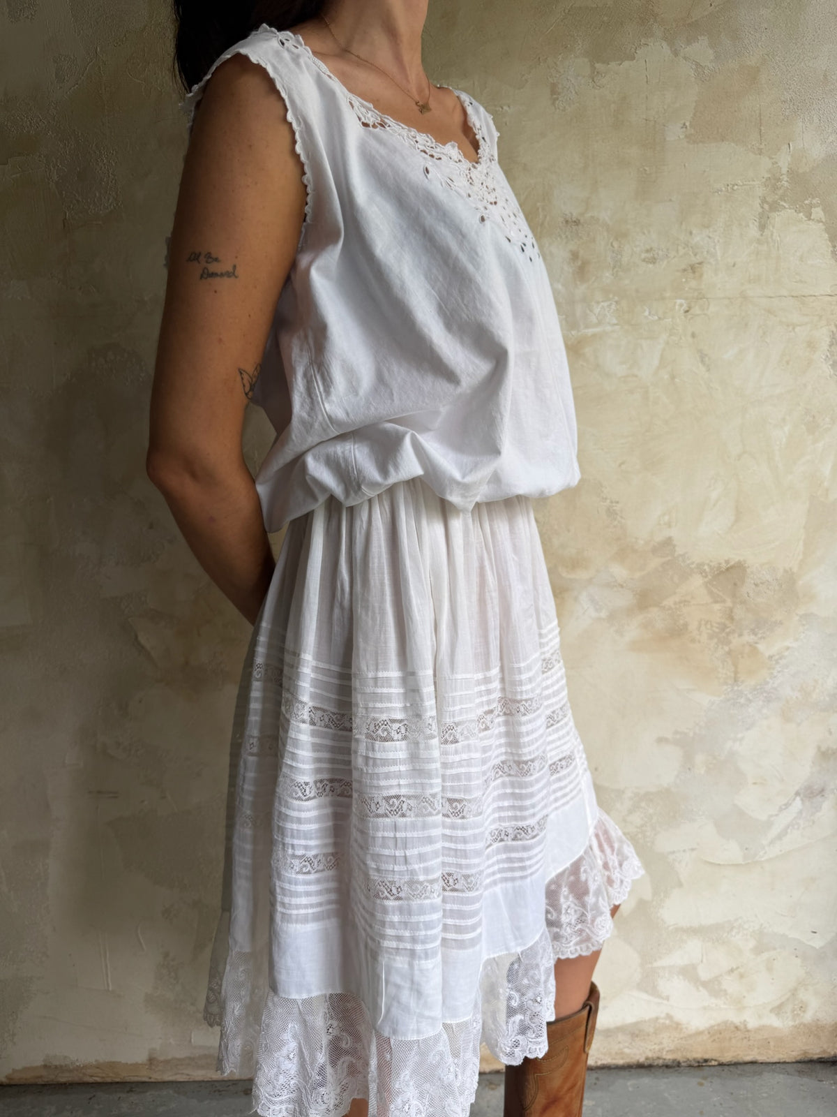 Antique Italian Cropped Tank