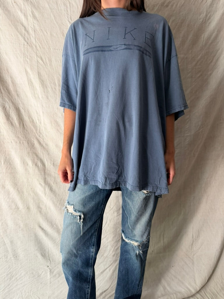 Faded Blue Grey Nike Tee