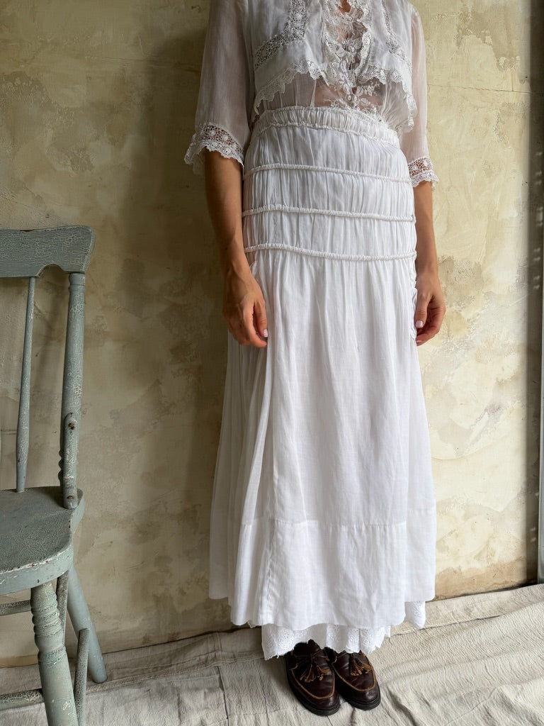 Edwardian White Lawn Dress
