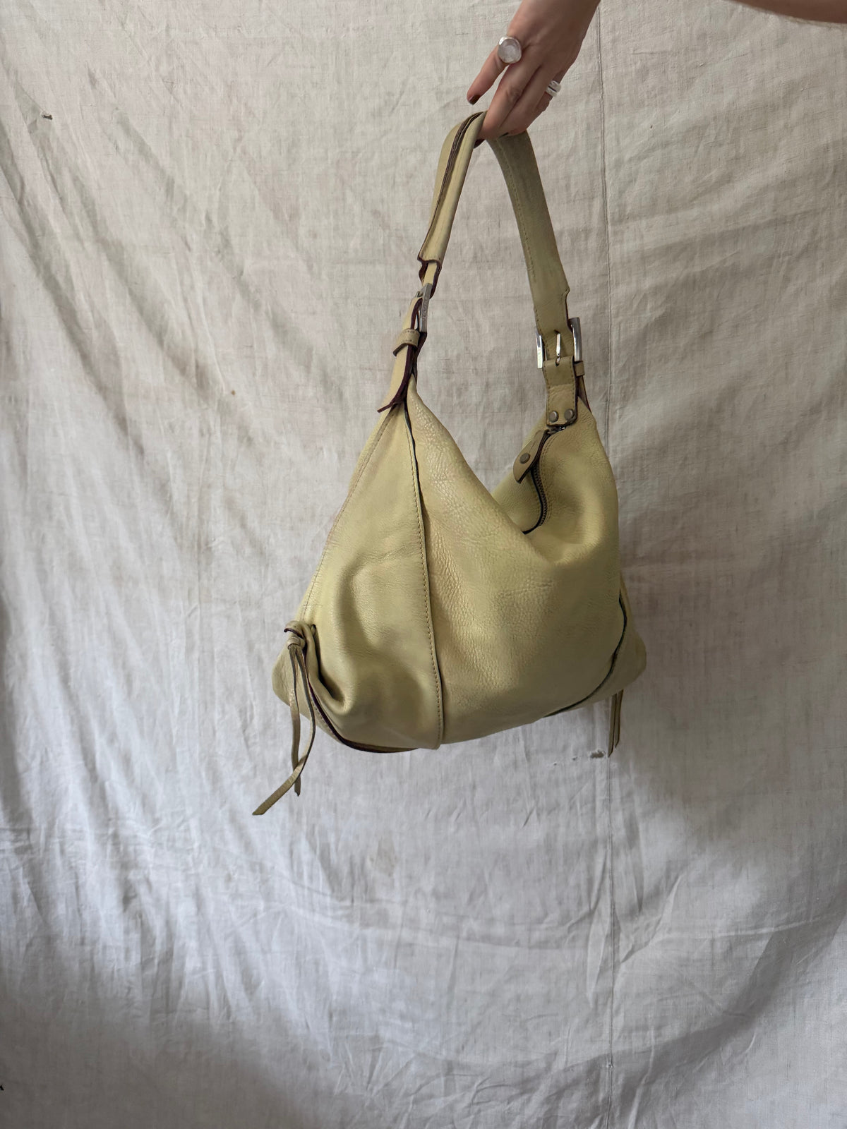 Butter Yellow Leather Purse