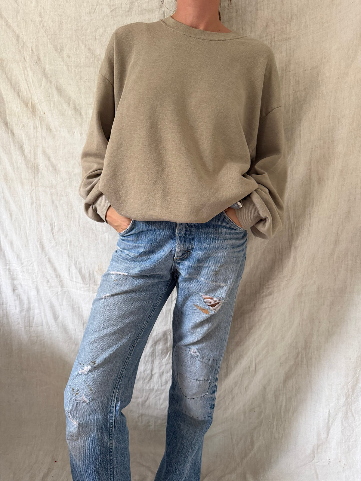 Faded Taupe Crewneck