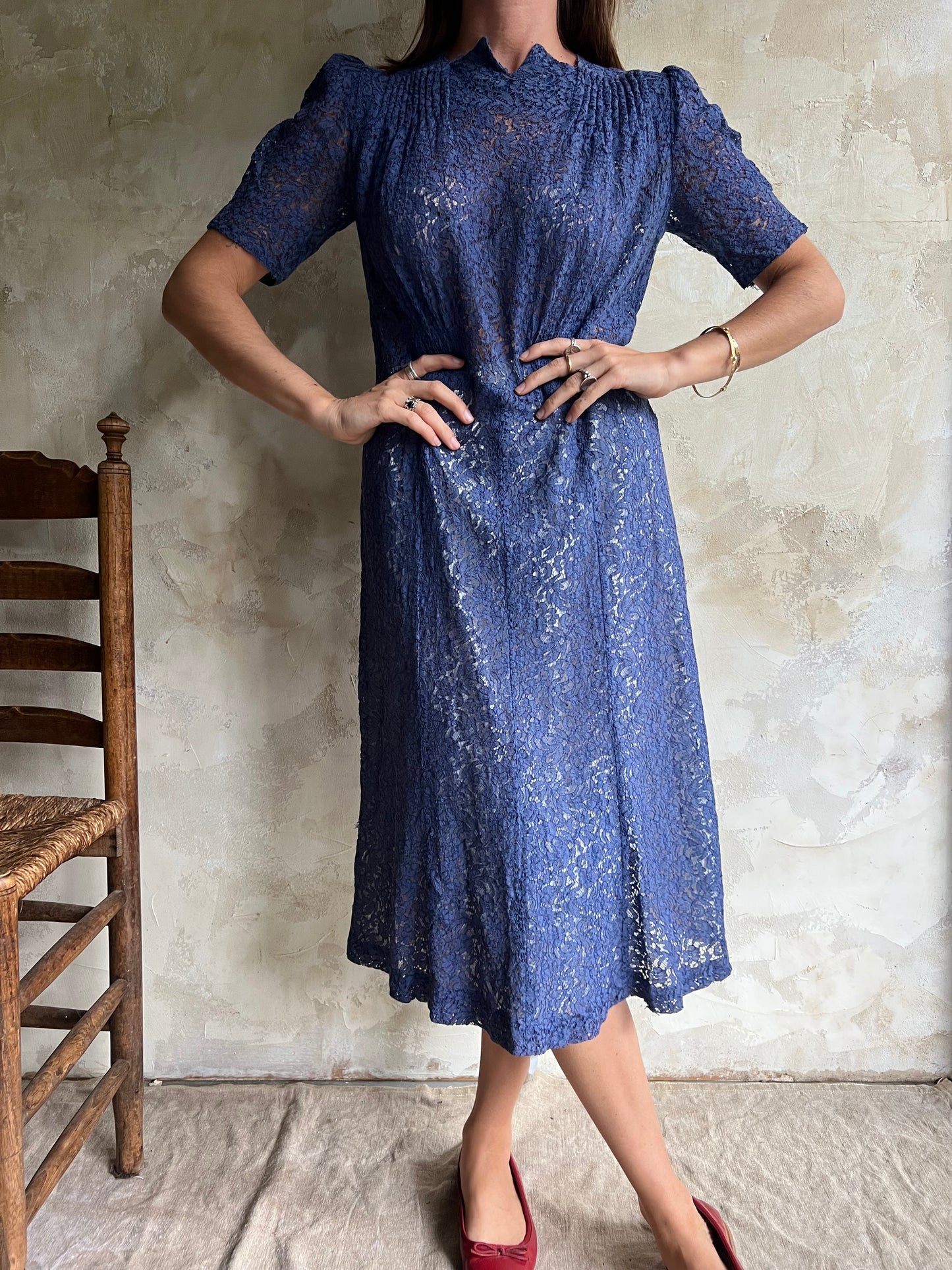Periwinkle Lace Dress