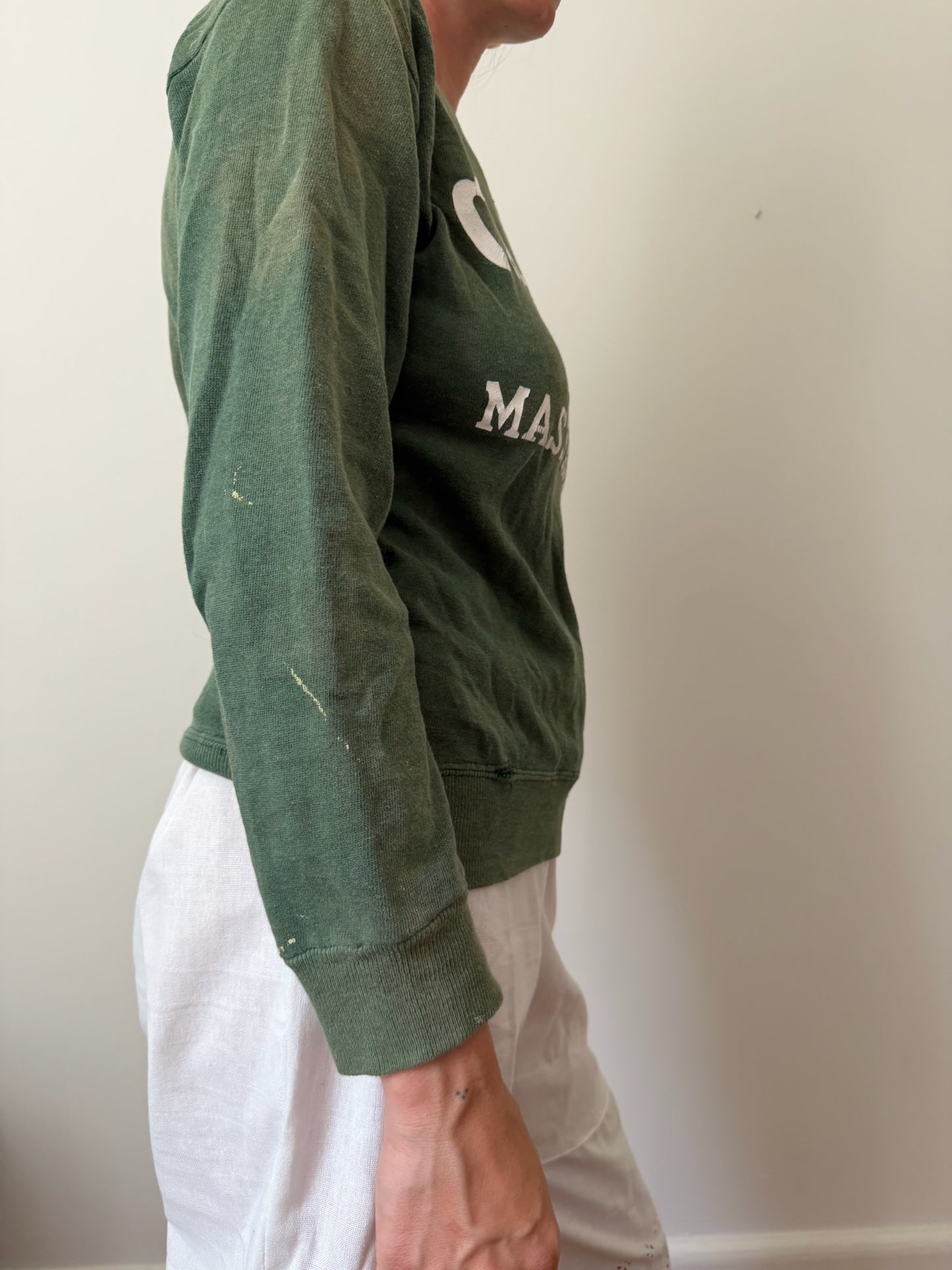 Green Cape Cod Sun Faded Crewneck