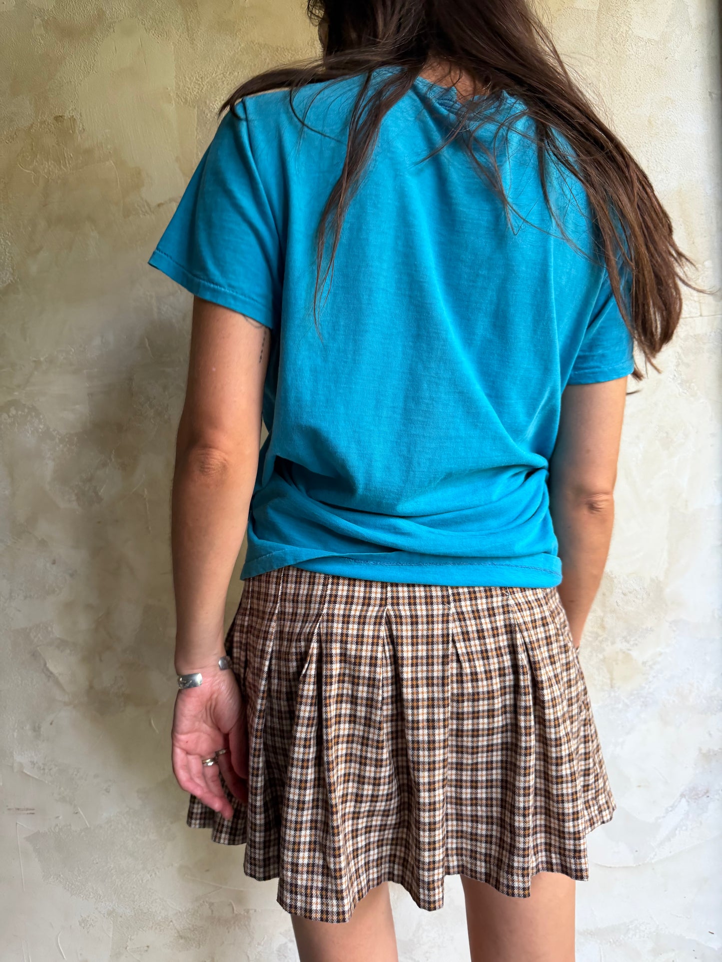 Thin Bright Blue Pocket Tee