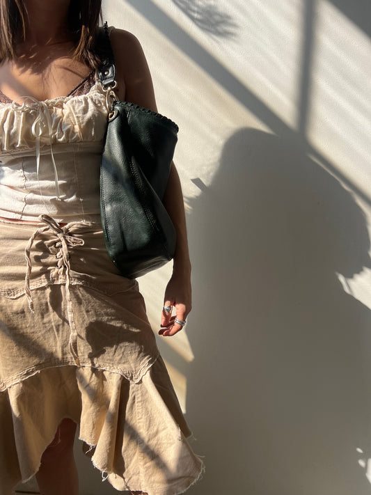 Forest Green Bucket Bag