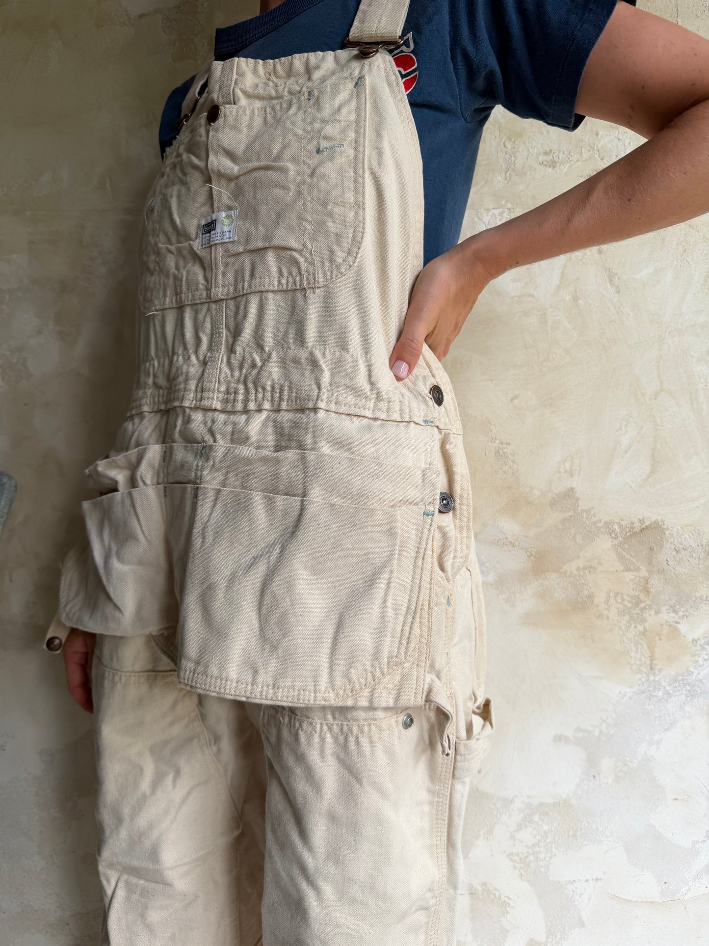 Cream Painters Overalls