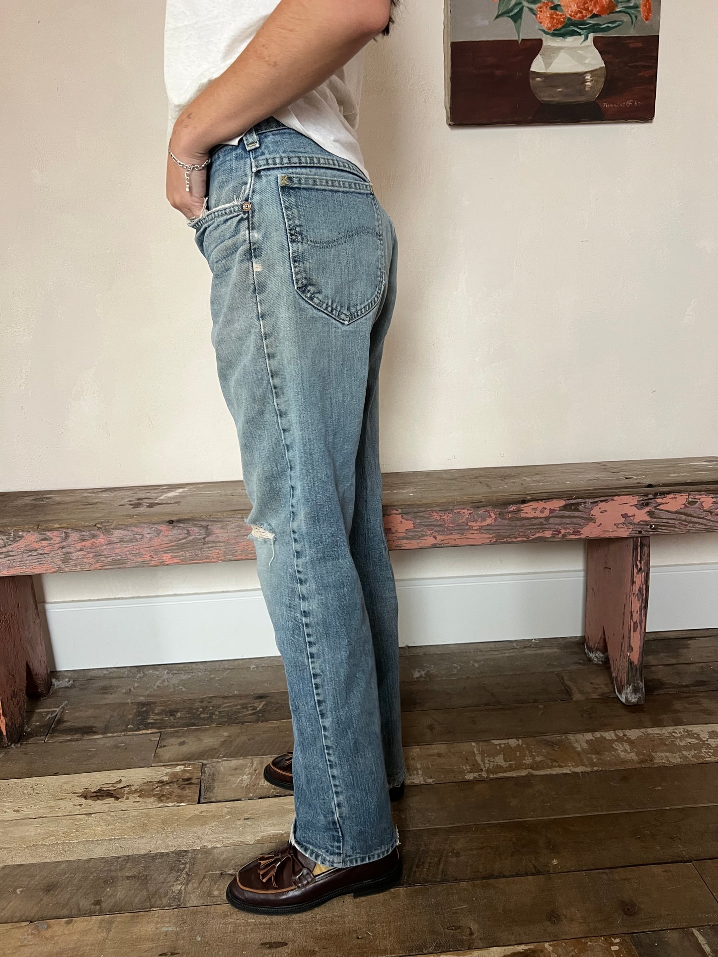 Distressed Lee Denim