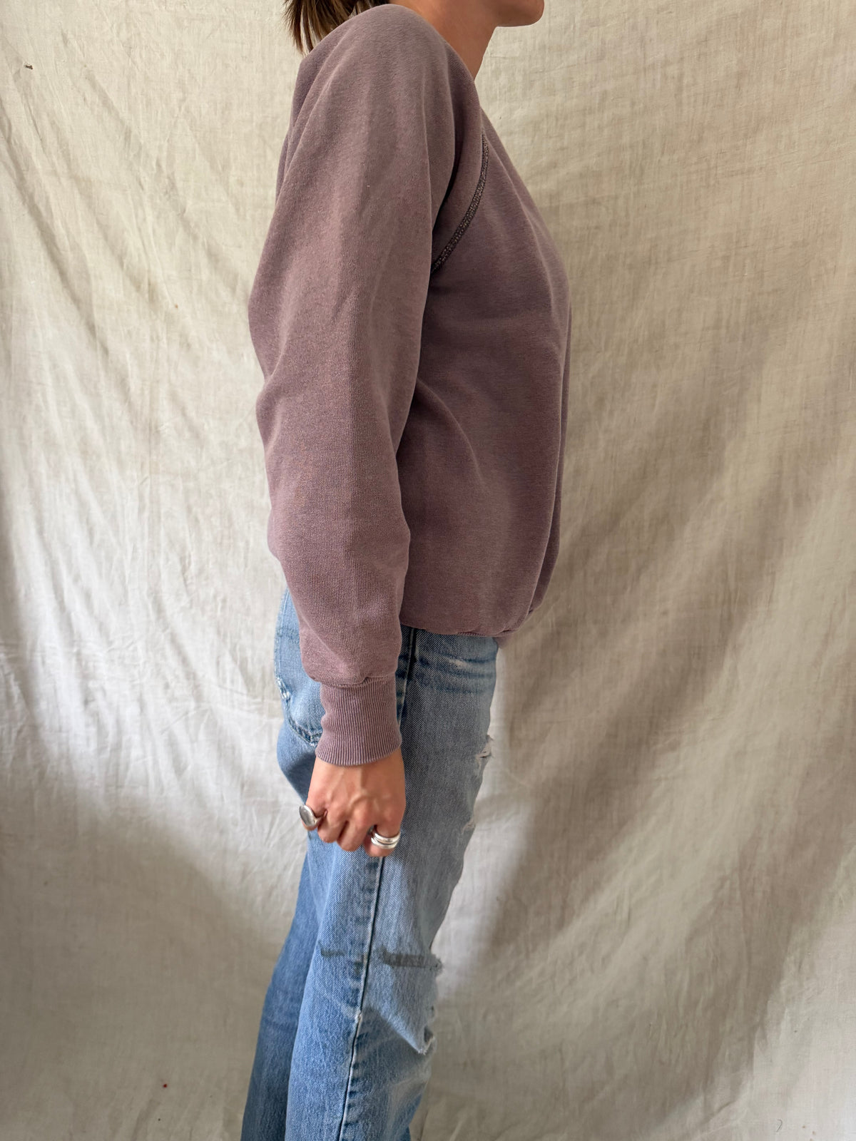 Purple Grey Crewneck
