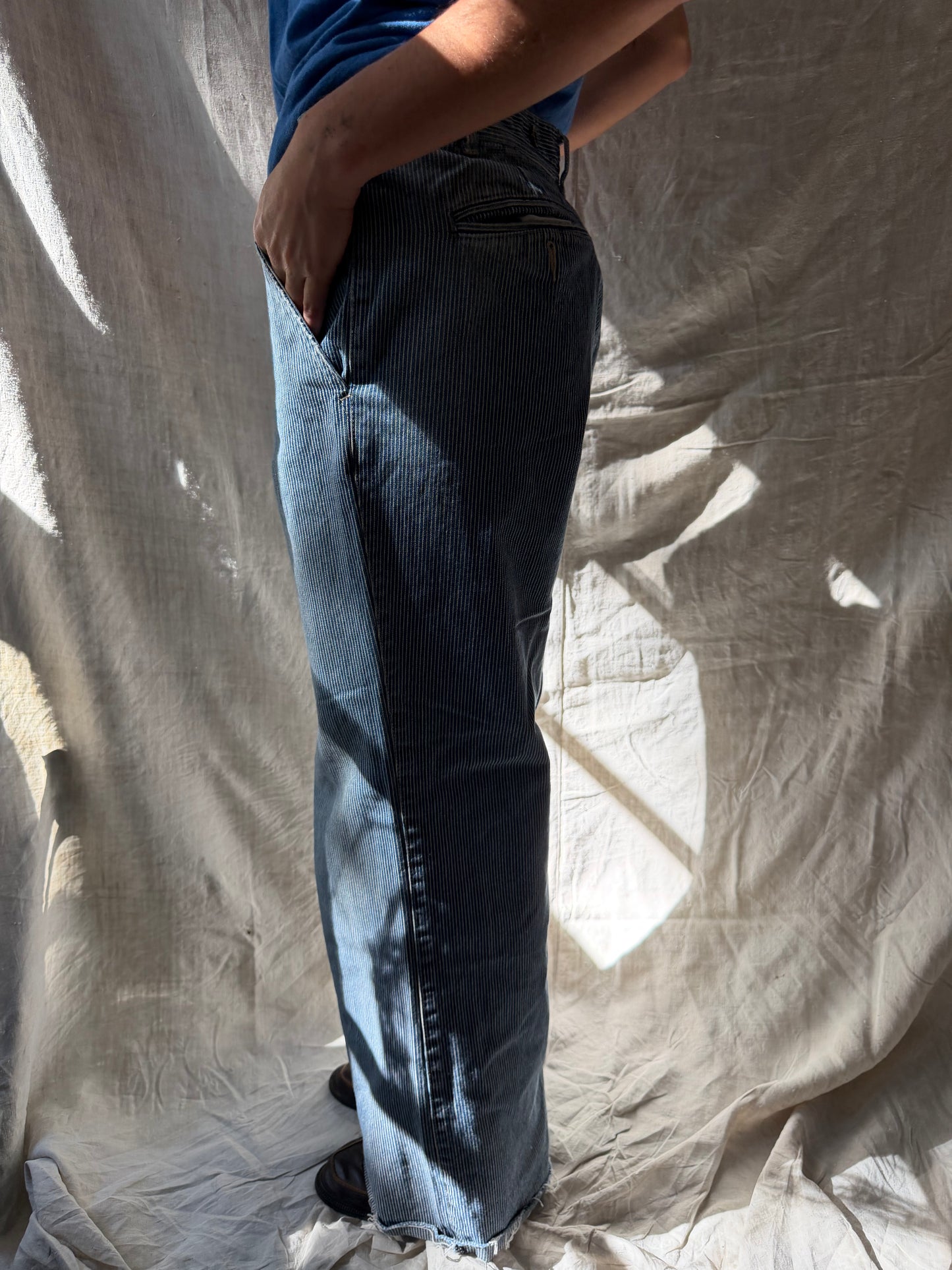 Polo Pinstriped Denim