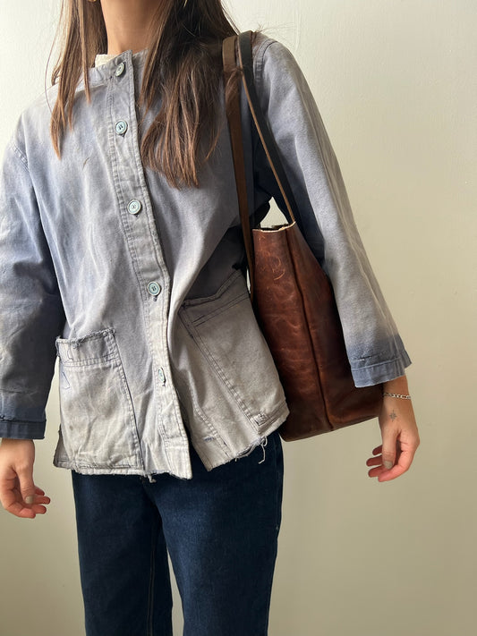 Brown Leather Tote Bag