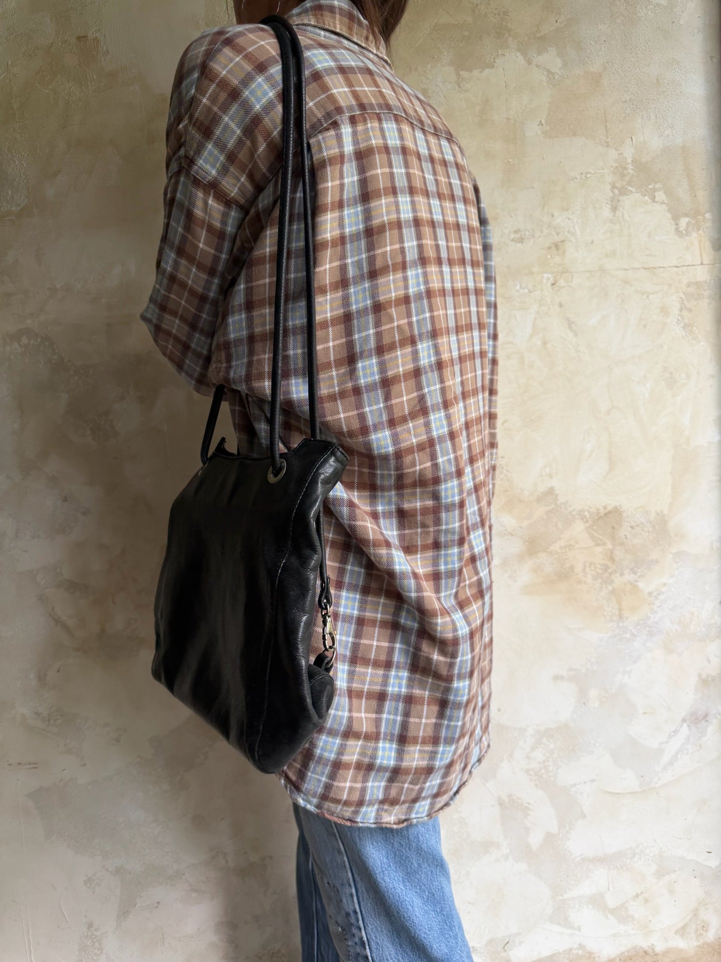 Black Skinny Strap Purse