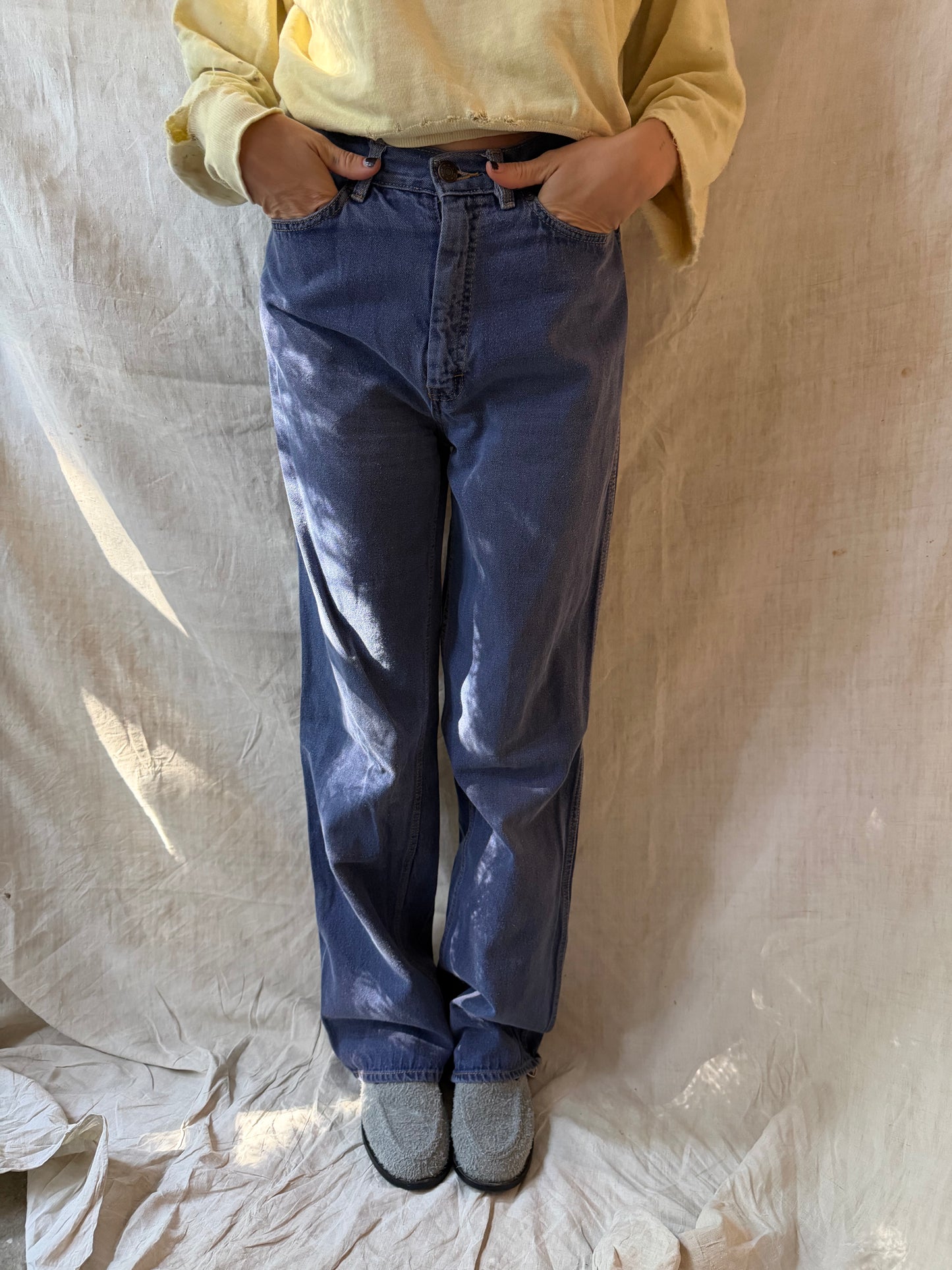 70s Faded Blue Denim