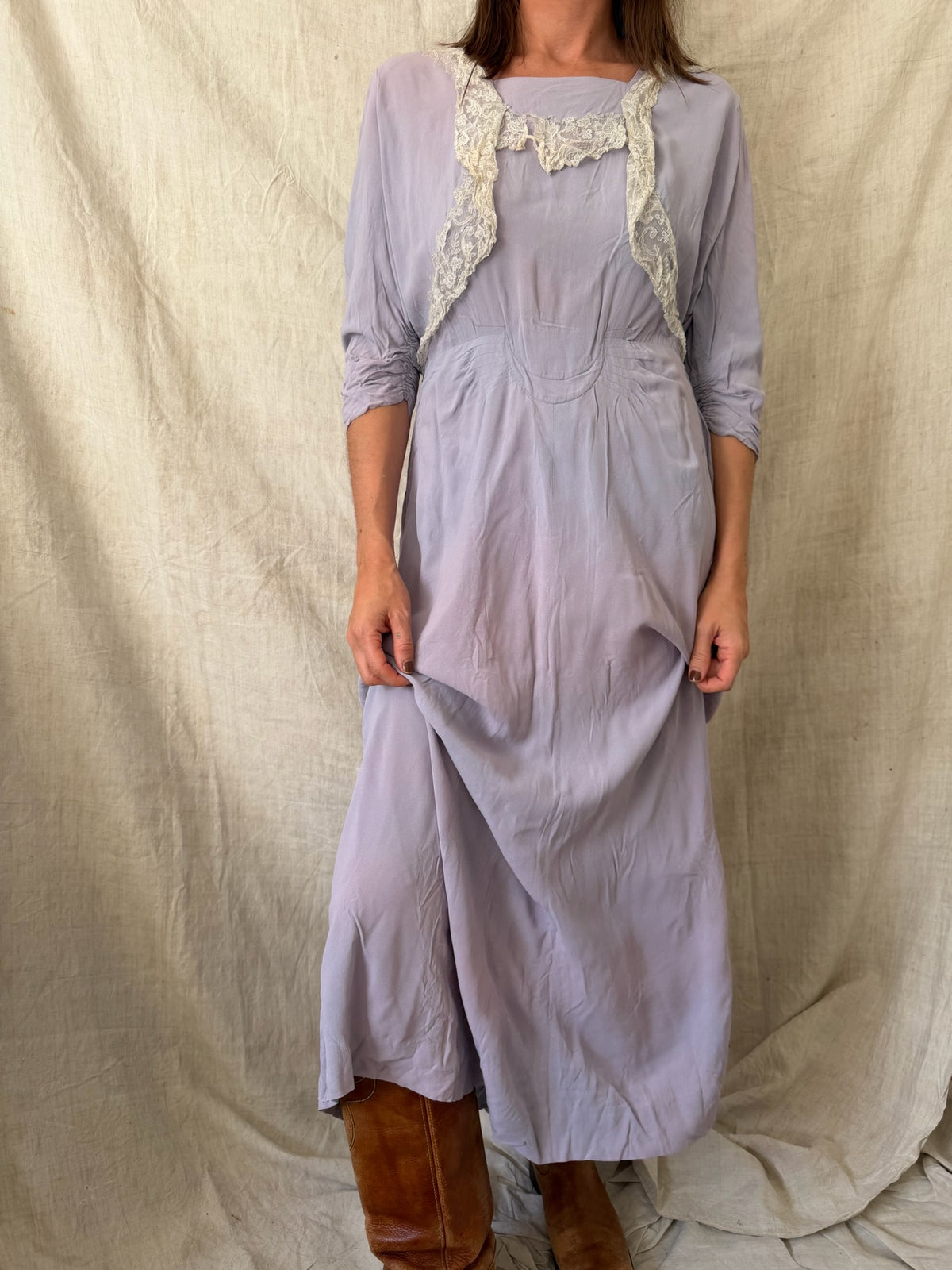 Purple Antique Tea Dress