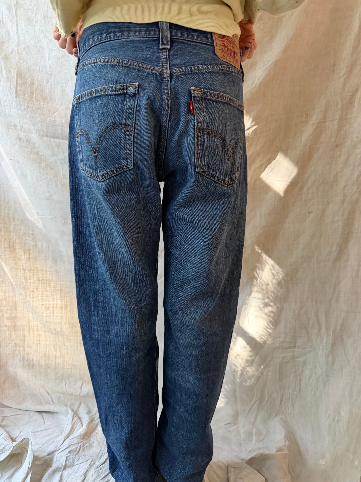 Medium Wash Levi’s 501s