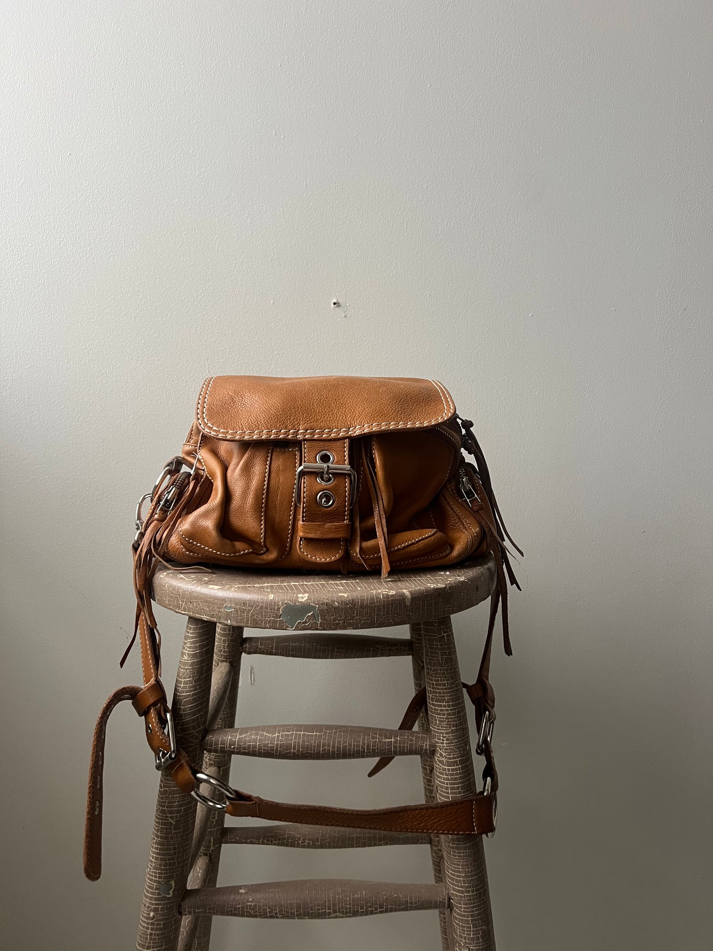 Roots Tan Leather Purse