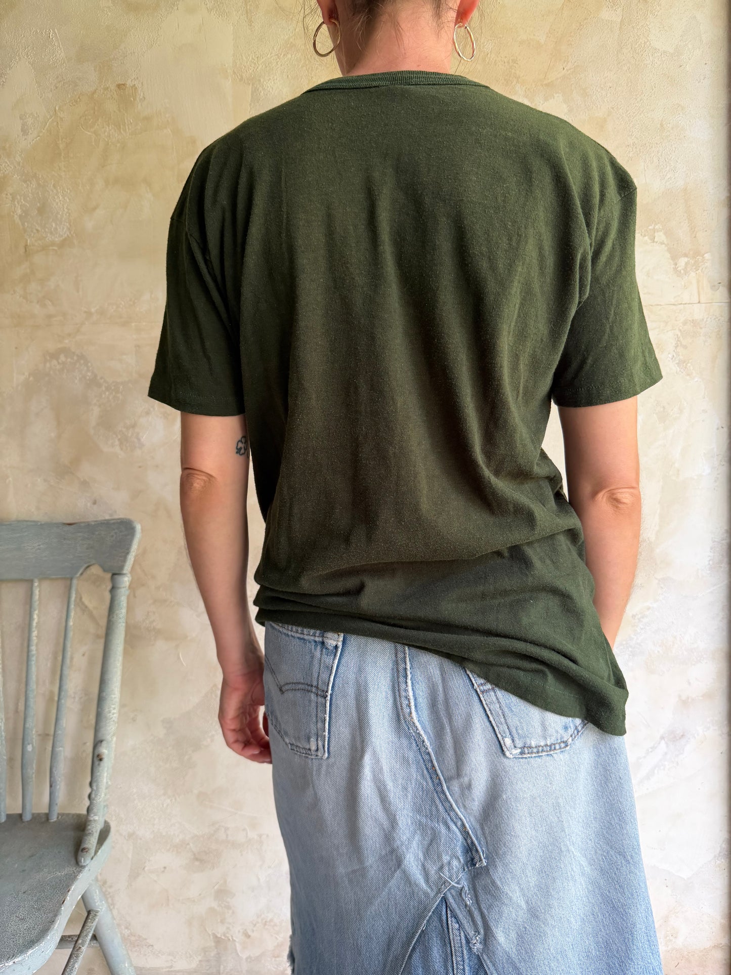 Dark Green MHS Track Tee