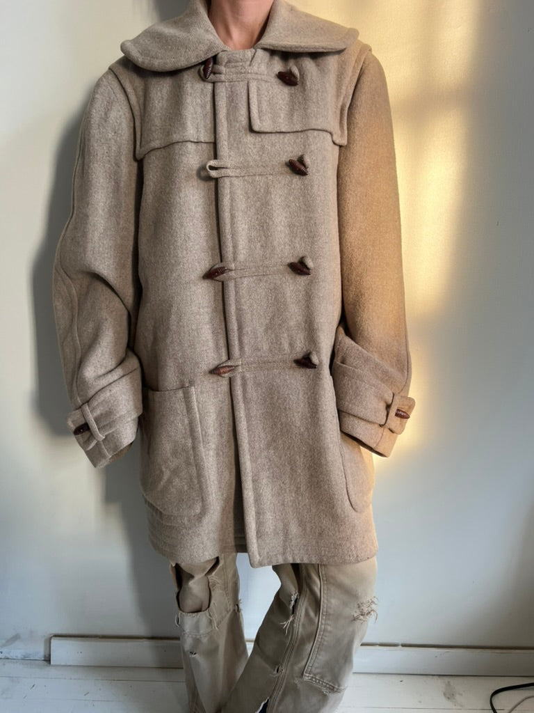 Oatmeal Wool Peacoat