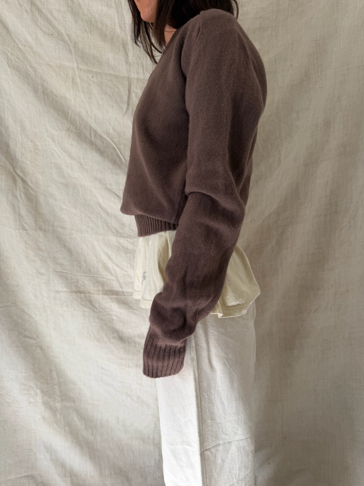 Fawn Brown Lambswool Sweater
