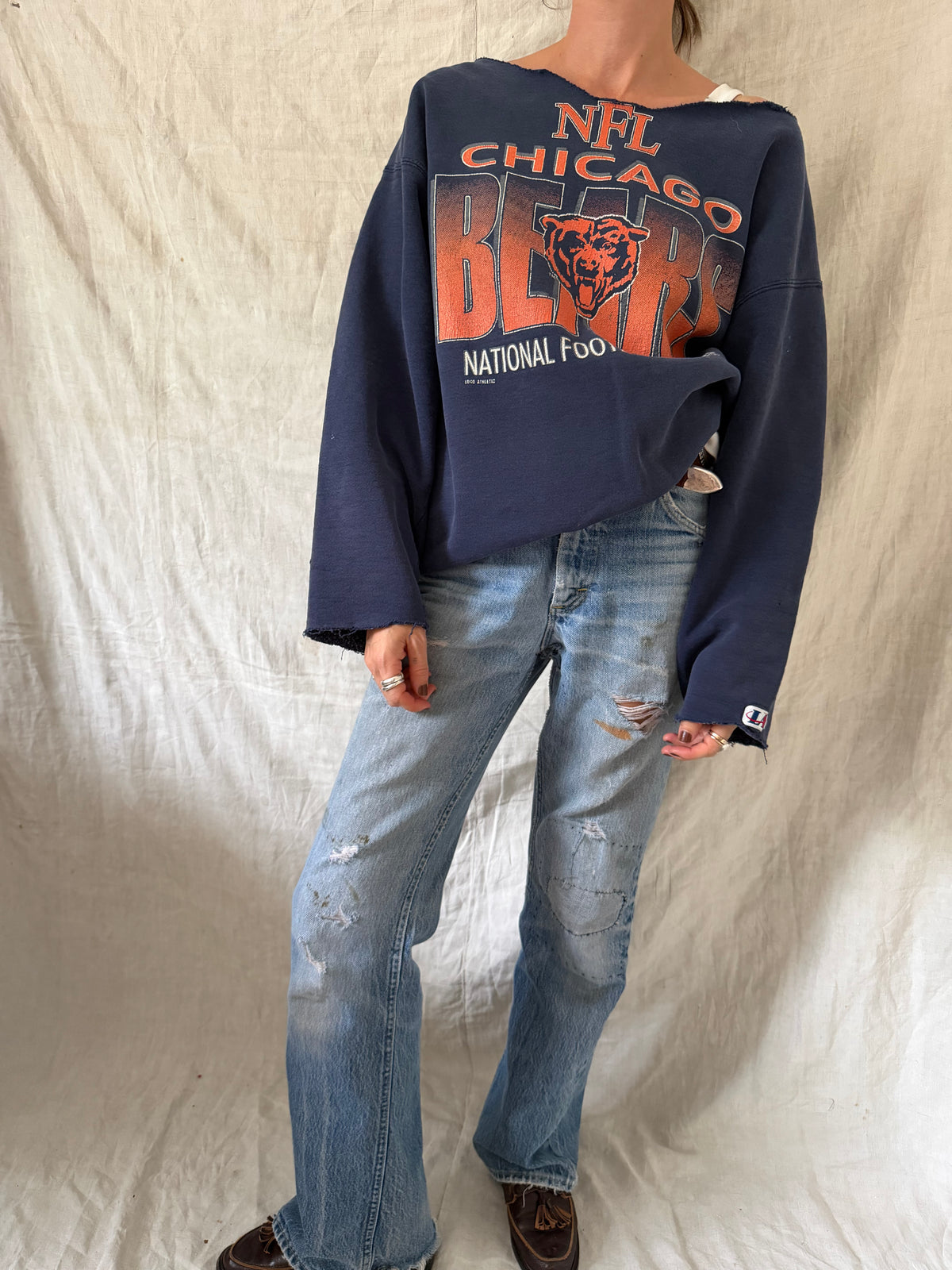 Cropped Chicago Bears Crewneck