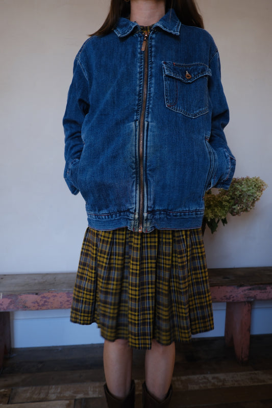 Tommy Jeans Worn Zip Up Denim Jacket