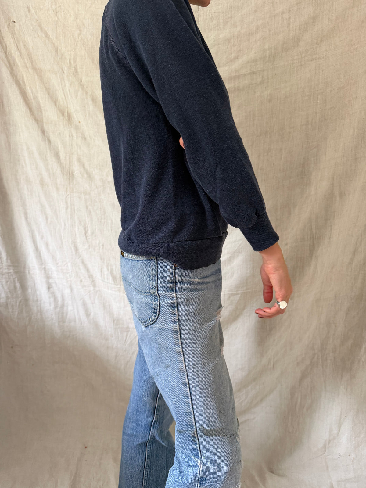 Blank Navy Crewneck