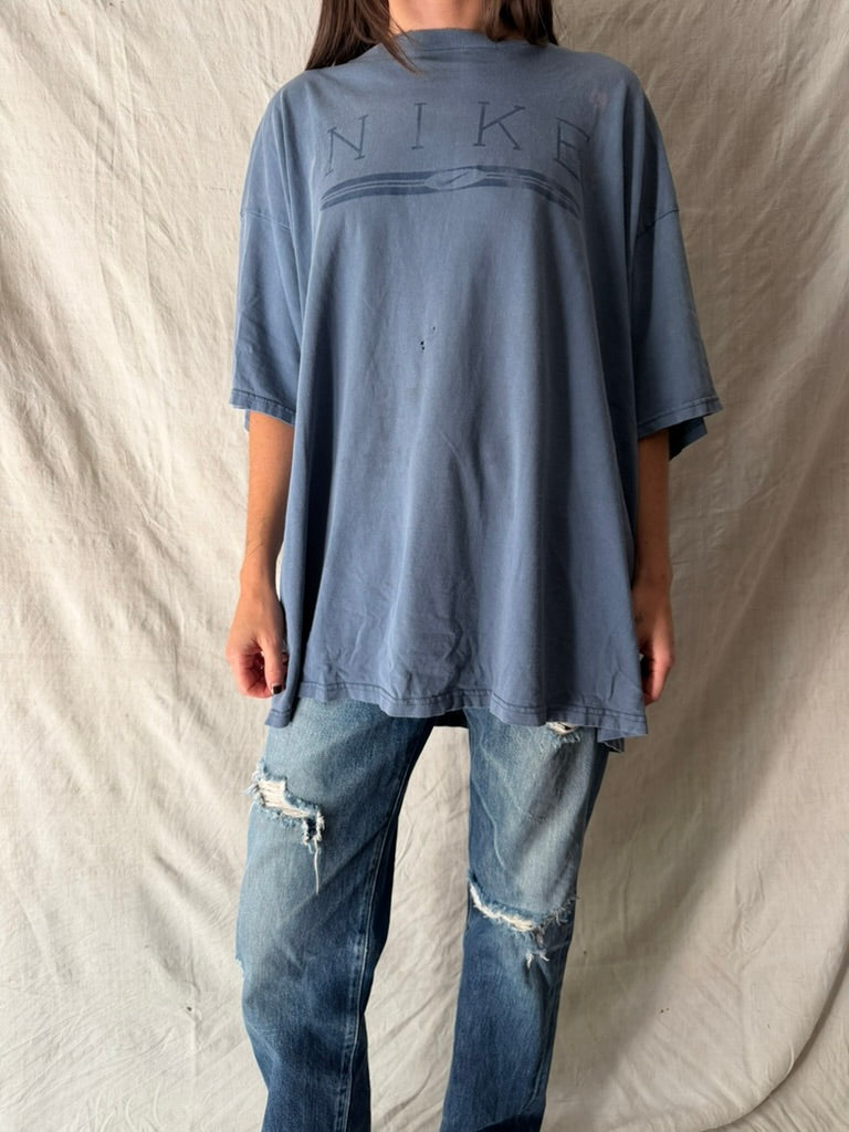 Faded Blue Grey Nike Tee