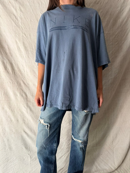 Faded Blue Grey Nike Tee