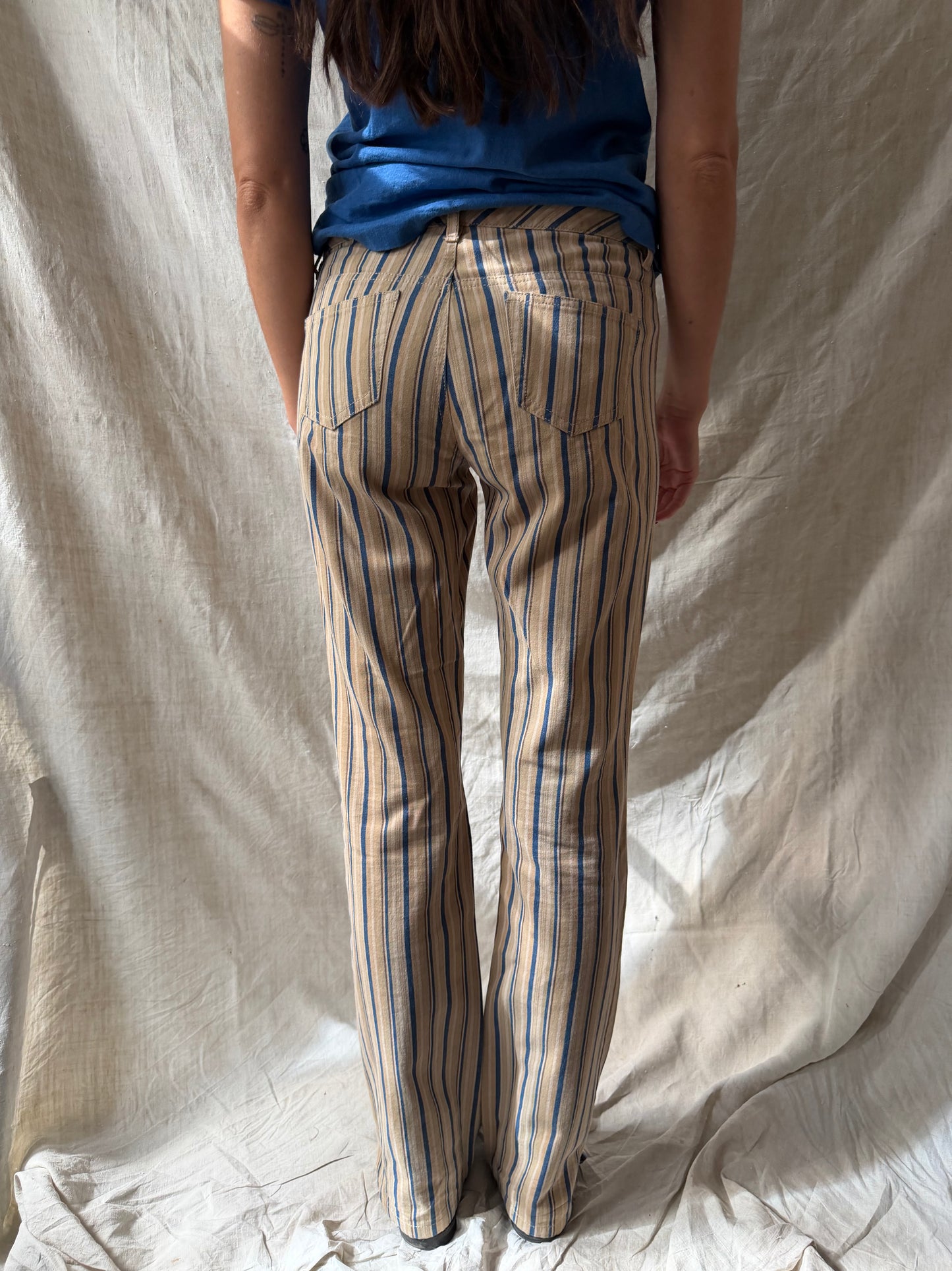 90s Striped Flares
