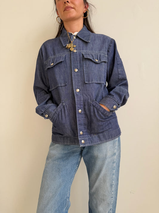 Dark Denim Shacket