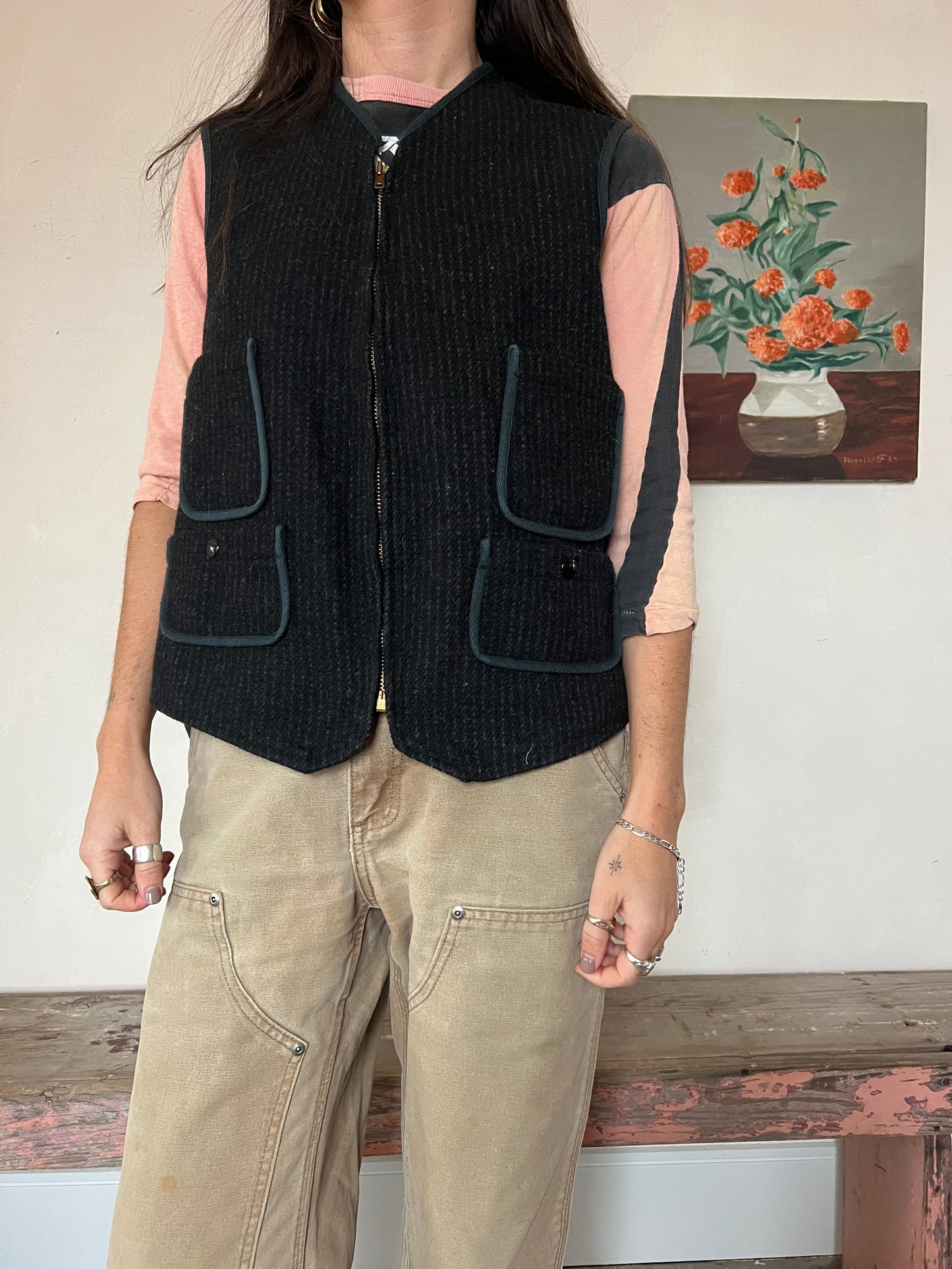 Pinstripe Woolrich Vest