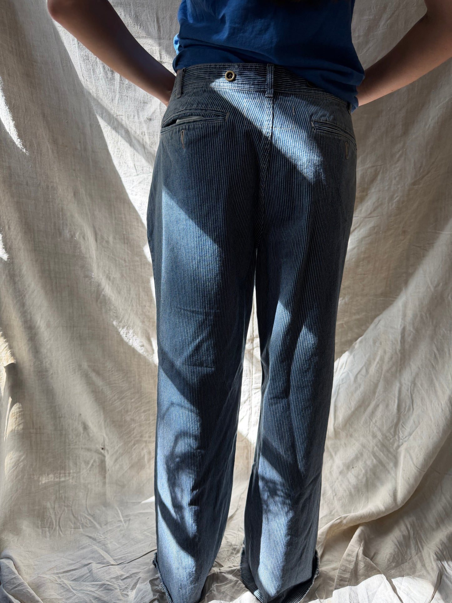 Polo Pinstriped Denim