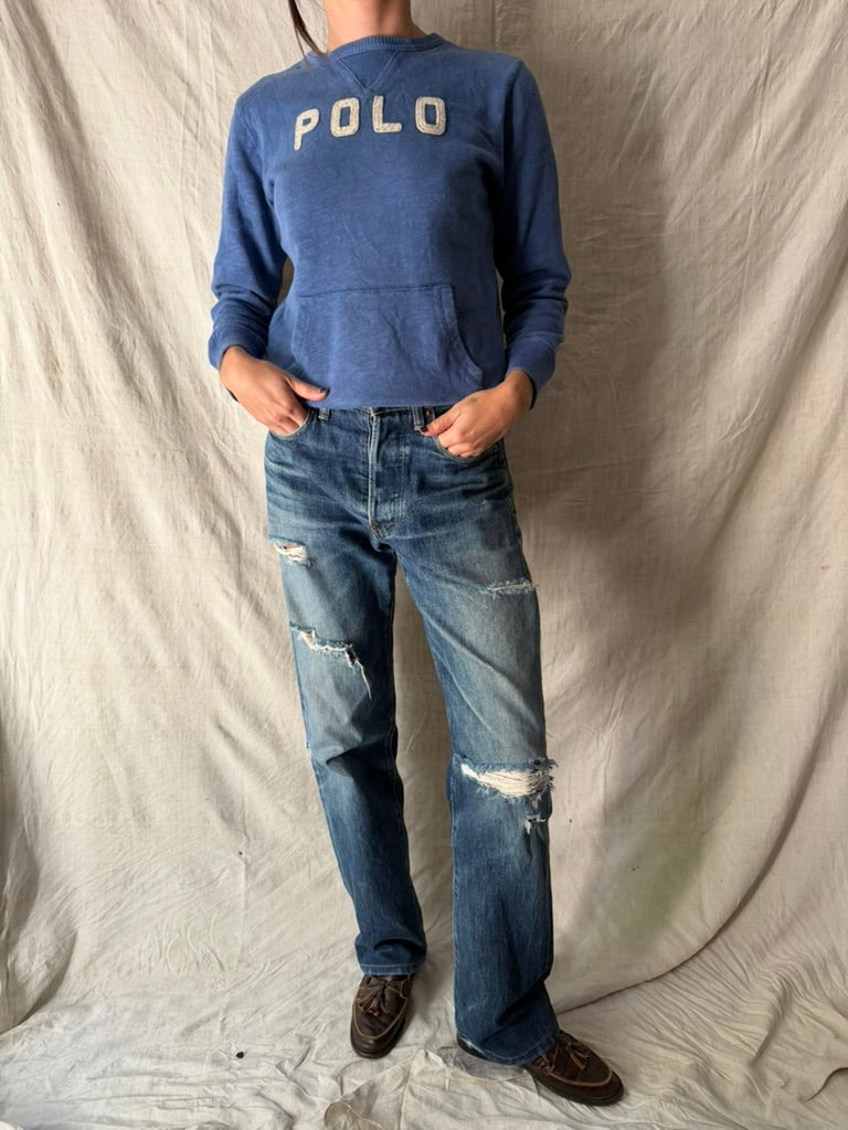 Blue Polo Crewneck