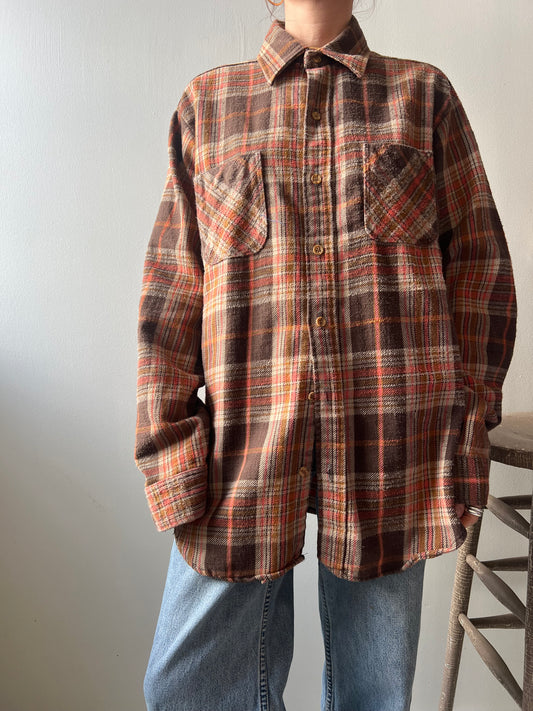 Pink and Brown Plaid Flannel