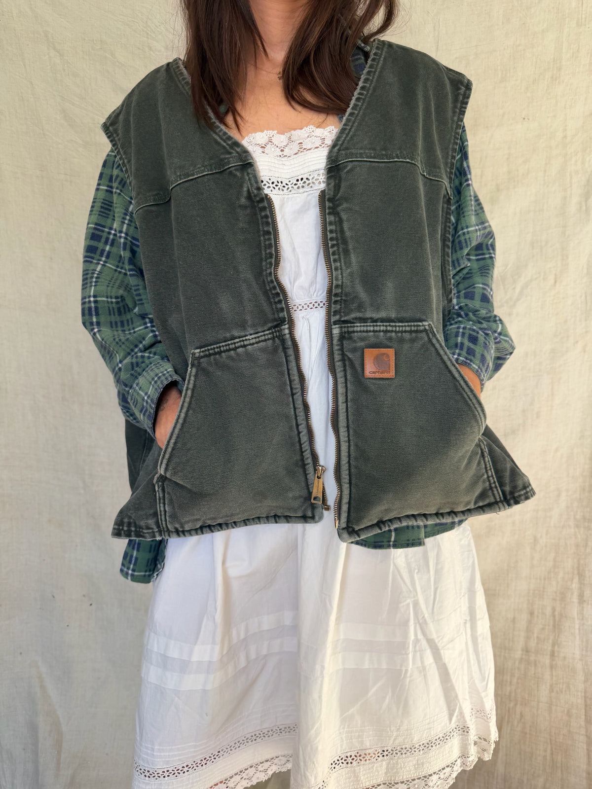 Green Carhartt Vest