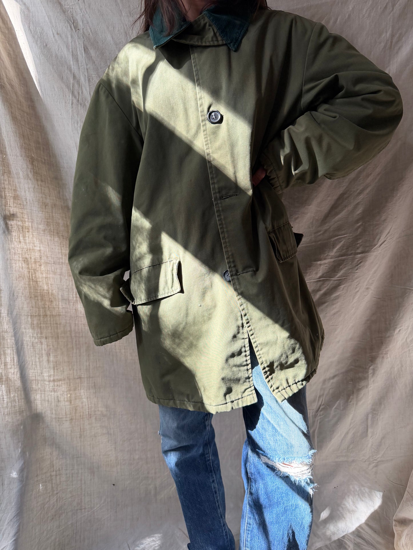 Military Green Barn Coat